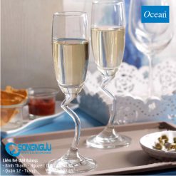 Ly thủy tinh có chân Flute Champagne 165ml