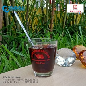 Ly cafe bầu lùn cao cấp in logo 250ml