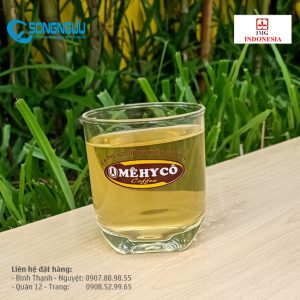 Ly thủy tinh in logo cafe