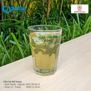 Ly sinh tố in logo làm khuyến mãi