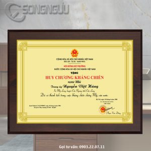 Mẫu huy chương kháng chiến hạng nhì